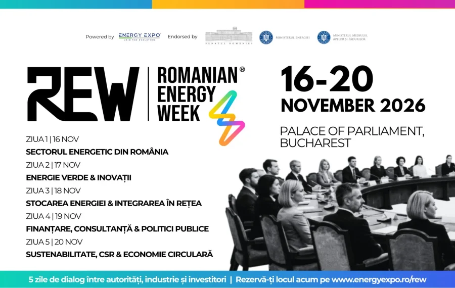 ROMANIAN ENERGY WEEK 2026: Evenimentul de dezbateri despre transformarea sectorului energetic revine în București