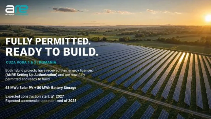 Două proiecte hibride de energie solară și stocare în Dobrogea primesc autorizația ANRE
