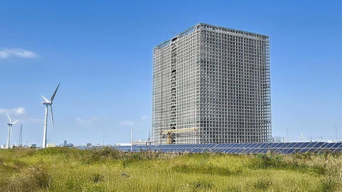 Prima clădire-baterie din lume: Turnul Rudong din China stochează energie prin blocuri de beton