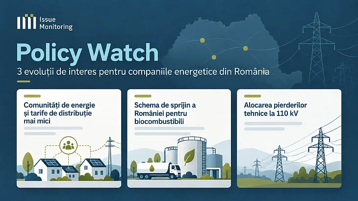 Noutăți în reglementările energetice: tarife de distribuție mai mici și acces extins la fonduri pentru biocombustibili