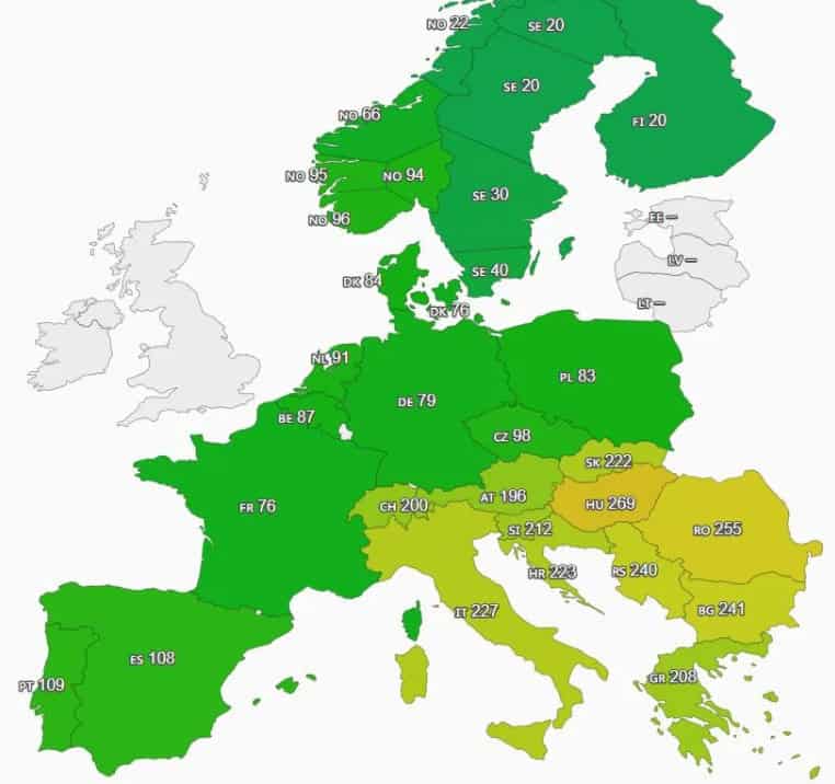 Prețurile la energia electrică în România au crescut masiv, fiind al doilea cel mai mare nivel din Europa