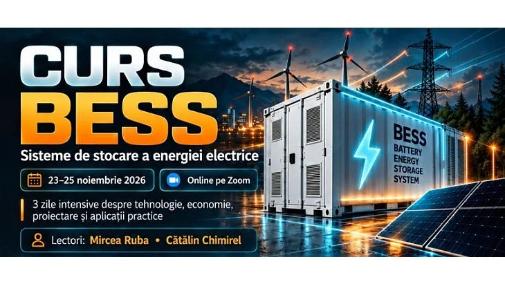 Curs de specializare pentru sistemele de stocare a energiei în baterii (BESS) organizat de CPPI Bușteni